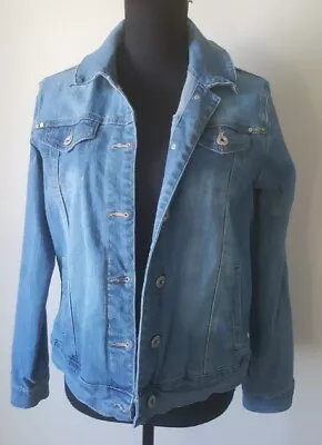 Ladies Rockmans Denim Jacket Size 10 • $14