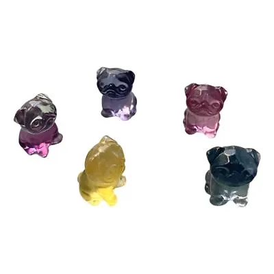 £3.95 • Buy Rainbow Fluorite Mini Pug Dog, 1.5x1cm
