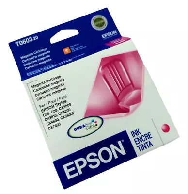 Genuine Epson #T0603 Magenta C88 CX3800 CX3810 CX4800 CX7800 CX5800  • $8.13