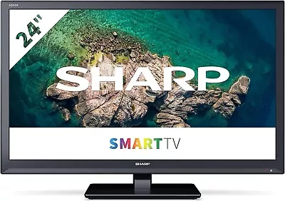 Sharp C24BC0KR1FB 24  Smart TV HD Ready LCD TV • £50