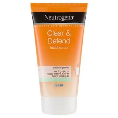 Neutrogena Visibly Clear & Defend Spot Proofing Smoothing Facial Scrub 150mL • $24.95