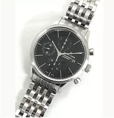 Men's Watch Maurice Les Lacroix Classic Chronograph LC6058-SS002-330 Black Swiss • $1431