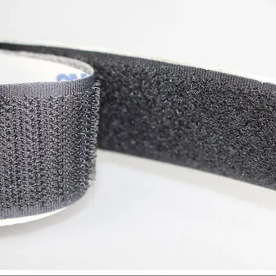  20MM 25MM DARK GREY HOOK LOOP OR BOTH ALFATEX® BRAND BY Velcro COMPANIES SEW ON • £0.99