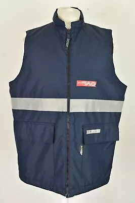 SIOPOR Blue Padded Gilet Size L Mens Full Zip Outdoors Outerwear Menswear • $24.13