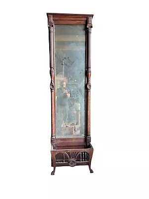 Antique Walnut Pier Mirror Fluted Columns French Country Victorian Project 8ft • $375