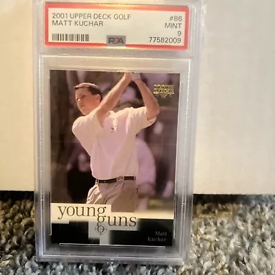 Matt Kuchar 2001 Upper Deck Young Guns RC! PSA 9 MINT Rookie! #86 • $14.99