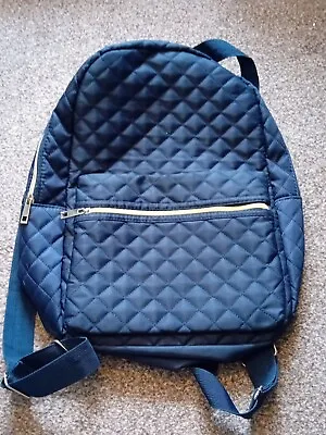 Navy Quilted Backpack • £3