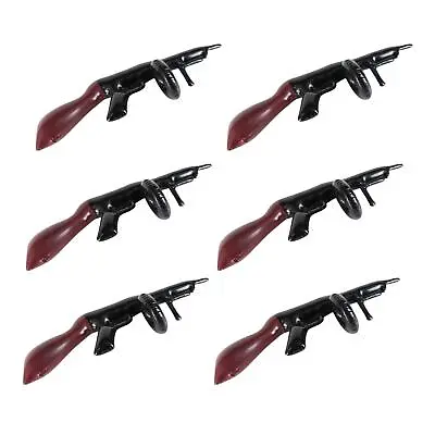 Inflatable Tommy Guns 1920's Gangster Fancy Dress Accessory Pack Of 6 • £11.95