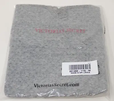 Victoria's Secret Moda International Pointelle Tank Top Size Medium ~ Gray • $13.99