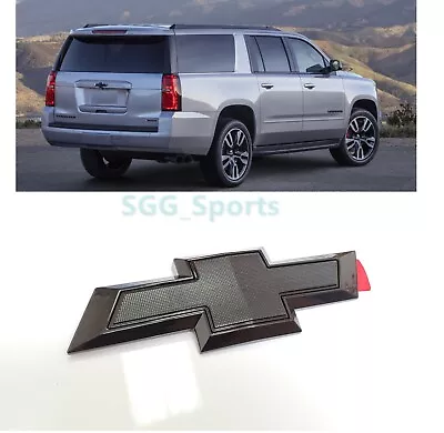 2015-2020 Rear Tailgate Chevrolet Tahoe Suburban Gloss Black Bowtie Emblems • $38.80