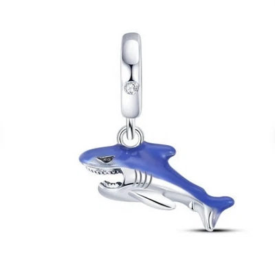 $29 • Buy New Genuine S925 Blue Shark Dangle Charm By Quality Charms