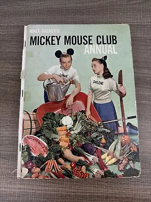 1957 Walt Disney Mickey Mouse Club Annual Book Vintage Hardcover • $20.70