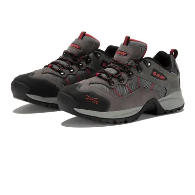 £39.98 • Buy Hi-Tec Mens HI-TEC Sierra V-Lite Speedhike Low WP Walking Shoes Grey Red Sports