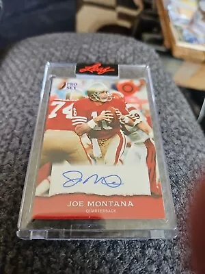 2022 Leaf Pro Set Joe Montana Auto Autograph Encased • $50