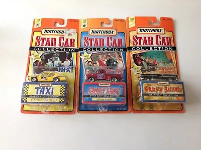 Matchbox Star Car Collection Bundle Brady BunchHappy Days & Taxi NIB • $22.99