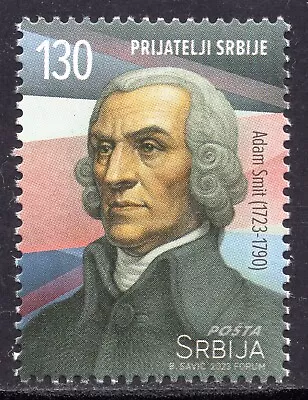 2126 - Serbia 2023 - Adam Smith - Scottish Economist - Philosopher - MNH • £2.59