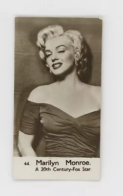 Vintage 1950's Marilyn Monroe Cigarette Card Hollywood Icon • £9.99