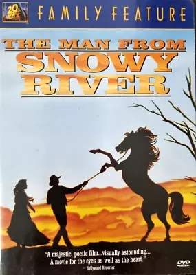 The Man From Snowy River (DVD 1982) Kirk Douglas 2-Sided Disc Region 1 - VGC • $6.42