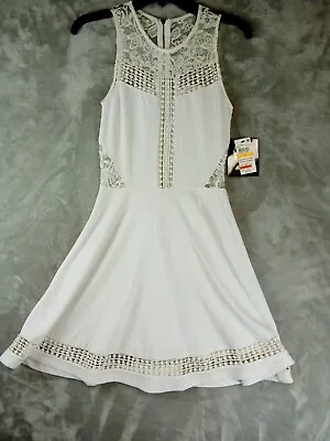 Marilyn Monroe Dress Womens Small White Sleeveless Casual Preppy Summer • $13.63