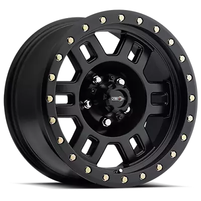16x8 Vision Off-Road 398 Manx Matte Black Wheels 5x4.5 (0mm) Set Of 4 • $739.76