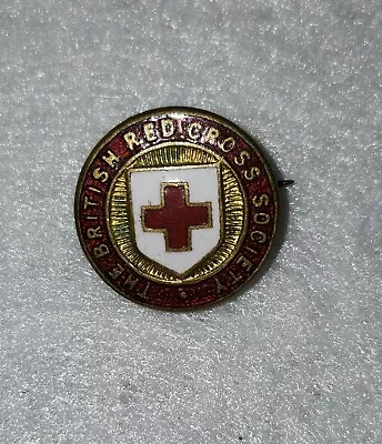 Vintage Enamel The British Red Cross Society Pin J.R. Gaunt London Estate Find • $11.62