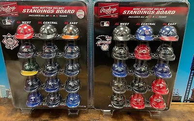 MLB MAJOR LEAGUE BASEBALL ~ Full Set Of 30 Mini Batting Helmet Standings Board • $49.90