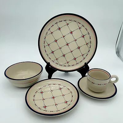 Rare Set Of 5 Hand Painted Epoch Dinner Salad Plates Cereal Bowl Cup Saucer • $39.99