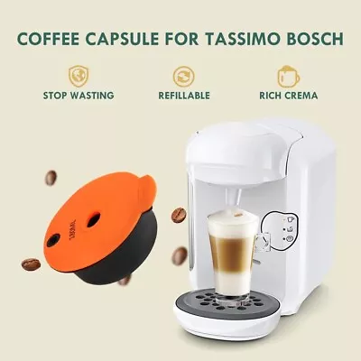 180ml Reusable Coffee Capsule Pod Expresso For Tassimo0 Bosch Vivy TAS1003GB US • $11.42