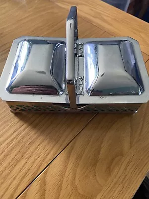£15 • Buy Lovely Double Metal Jam/ Butter Preserve Dish