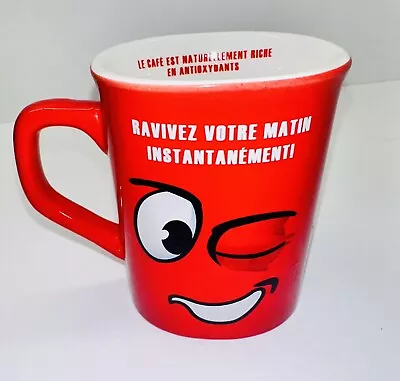 Nescafe Red Cup Coffee Mug Ceramic Collectible 8oz • $13