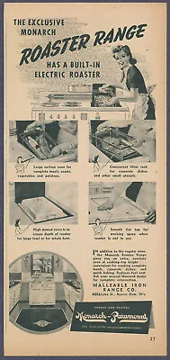 Monarch Paramount Electric Roaster Range Vintage Magazine Ad 1946 • $9.95