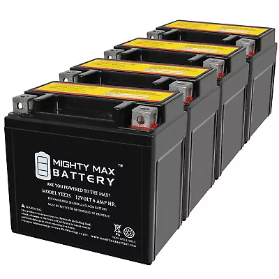 Mighty Max YTZ7S 12V 6AH Battery Compatible With E-Ton 70 Viper 70 10-13 - 4Pack • $89.99