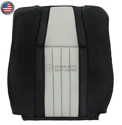 2003 Ford F150 Harley Davidson Driver Lean Back Leather Seat Cover Black/Gray • $209.99