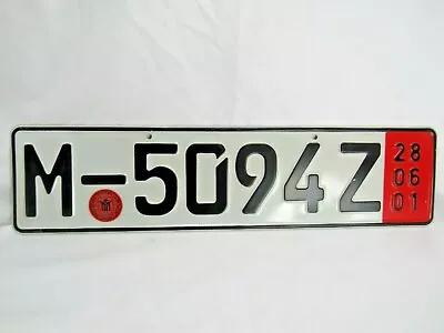 Germany License Plate  2010's Bayern Landeshauptstadt München  • $22.50