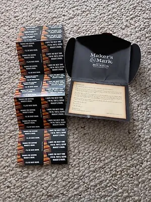 Makers Mark Receipt Stickers In Small Envelope • $14.99