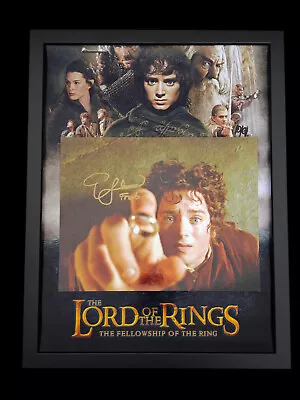 Lord Of The Rings ELIJAH WOOD Signed FRODO BAGGINS 10x8INCH Photo Framed • £0.99