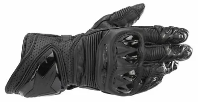 Alpinestars GP PRO R3 Black/Black Glove Leather Motorcycle Race Gloves • $224.10