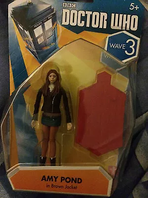 £7 • Buy Doctor Who Wave 3 Amy Pond   In Brown Jacket 3.75 Inch Figure