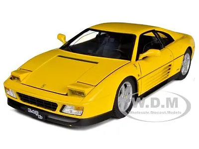 1989 Ferrari 348 Tb Yellow Elite Edition 1/18 Diecast Model Car Hot Wheels V7437 • $89.99