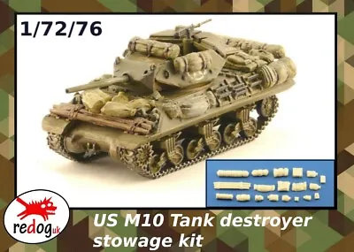 Redog 1:72 M10 - US Tank Destroyer Military Scale Modelling Stowage Diorama Kit • £4.99