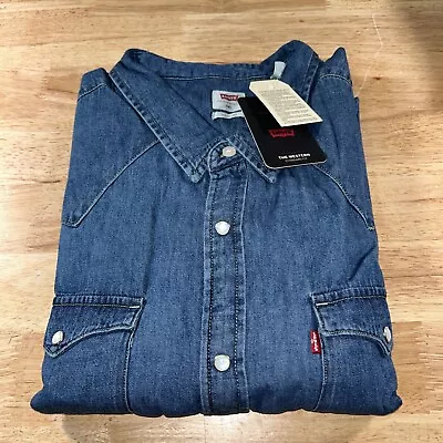 Levi's Men's Classic Western Shirt Blue Size 3XL NWT • $29