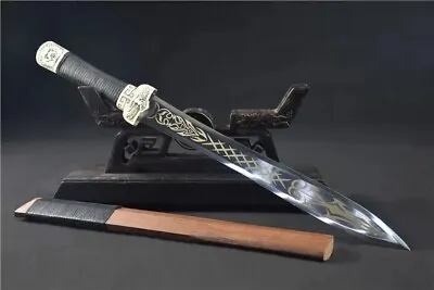 Hand And A Half Short Sword For Sale Double Edged Straight Eagle Jian Combat War • $315.69