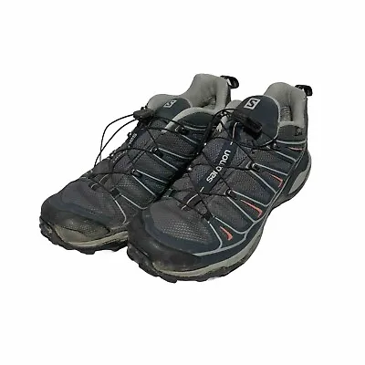 Size 8.5 - Salomon X Ultra Low Gray Goretex GTX Trail Runners 371595 • £43.32