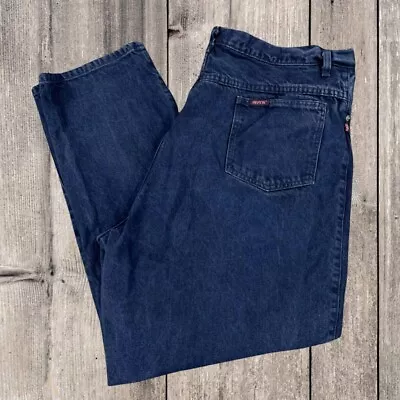 Vintage 80s Sasson Mom Jeans 38x29 Womens High Waisted Blue Denim • $23.49