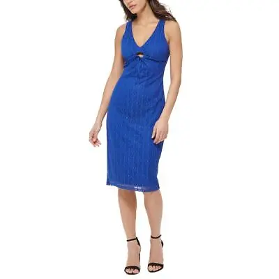 Guess Womens Mesh Midi Fitted Sheath Dress BHFO 0472 • $11.99