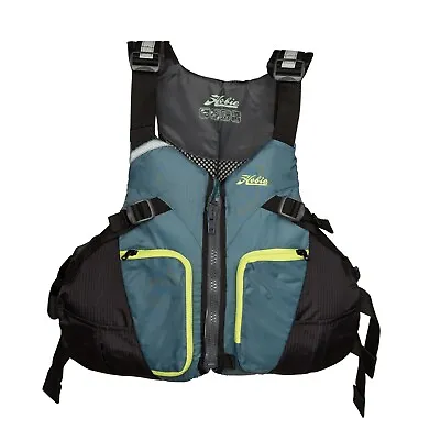 $105 • Buy Mens HOBIE Thin-Back PFD Life Jacket SLATE #S6104 Thin Foam Back For Kayak Seats