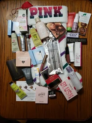 Lot 30 Piece Makeup Skin & Hair Care Perfume Samples  & VS  Stocking • $48