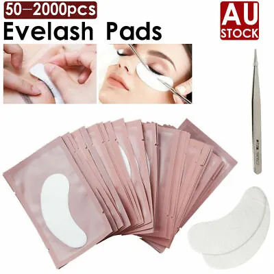 $18.99 • Buy 500 Pairs Eyelash Pad Eye Pad Gel Patch Lint Free Lashes Extension Mask Eyepad