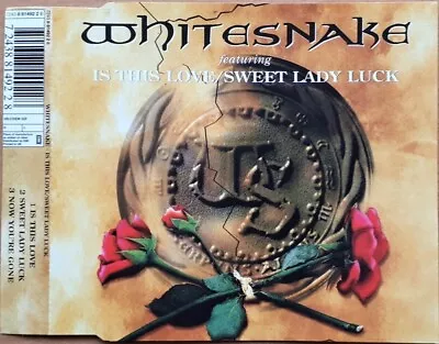 WHITESNAKE – Is This Love / Sweet Lady Luck CD SINGLE 3 Tracks Hard Rock VGC • £2.25