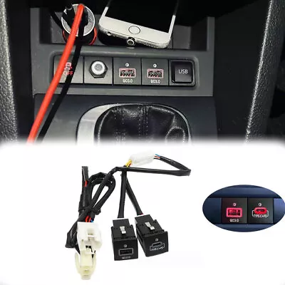 USB QC3.0 Charger PD Kit For VW Golf GTI R-Line 2006-2013 MK5 Jetta MK6 2010-14 • $21.29